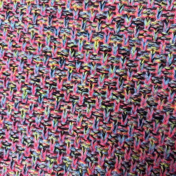 Xhilaration Women's Pink and Black Textured Crew Neck Sweater - Picture 5 of 10